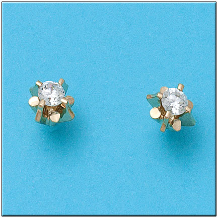PENDIENTES EN ORO DE 18KL CIRCONITAS