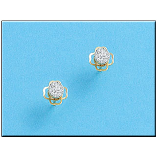 PENDIENTES EN ORO DE 18KL CIRCONITAS
