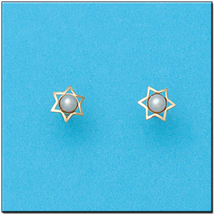 PENDIENTES EN ORO DE 18KL ESTRELLA