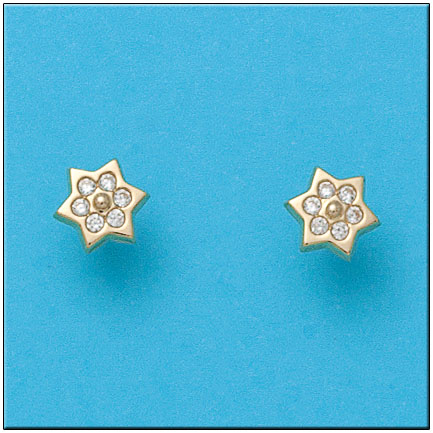 PENDIENTES EN ORO DE 18KL ESTRELLAS