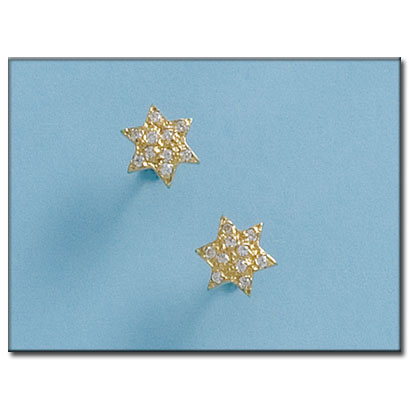 PENDIENTES EN ORO DE 18KL ESTRELLAS 