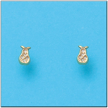 PENDIENTES EN ORO DE 18KL PERAS 