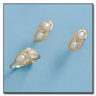 PENDIENTES EN ORO DE 18KL PERLA