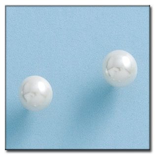 PENDIENTES EN ORO DE 18KL PERLAS 6MM