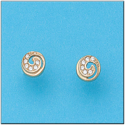 PENDIENTES EN ORO DE 18KL REDONDOS