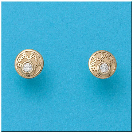 PENDIENTES EN ORO DE 18KL REDONDOS