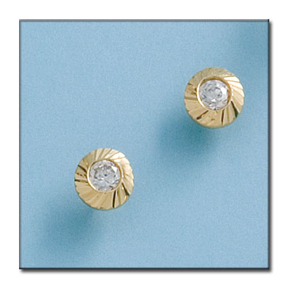 PENDIENTES EN ORO DE 18KL REDONDOS