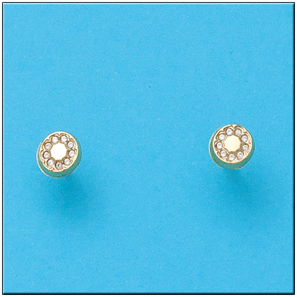 PENDIENTES EN ORO DE 18KL REDONDOS