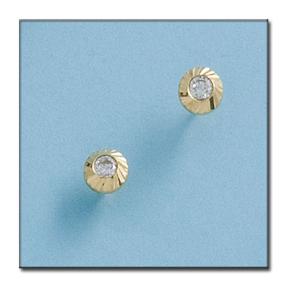 PENDIENTES EN ORO DE 18KL REDONDOS