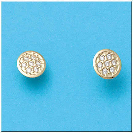 PENDIENTES EN ORO DE 18KL REDONDOS 8MM
