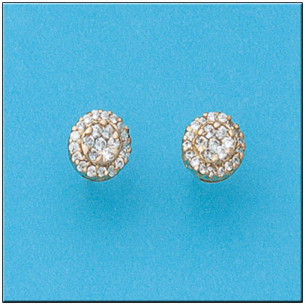 PENDIENTES EN ORO DE 18KL REDONDOS 8MM 