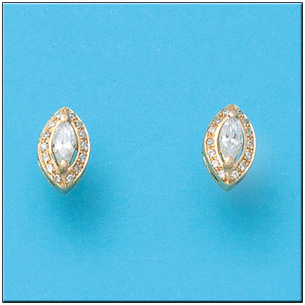 PENDIENTES ORO DE 18KL CIRCONITAS