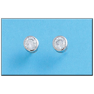 PENDIENTES REDONDOS CIRCONITA PLATA 925MM