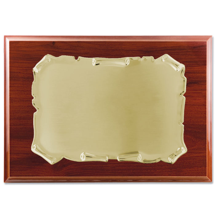 PLACA HOMENAJE ACERO - 26X21 19X13