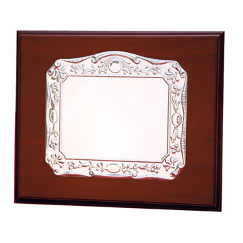 PLACA HOMENAJE ALUMINIO 26X21 - 21X18