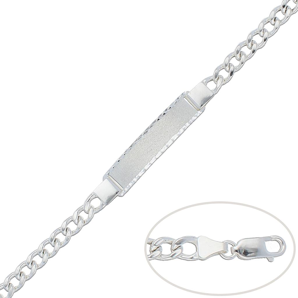 PULSERA BARBADA PLATA 925MM - 6MM