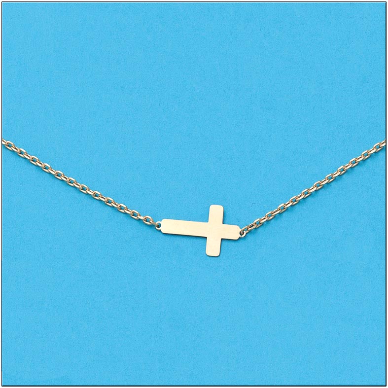PULSERA CRUZ ORO 18KL