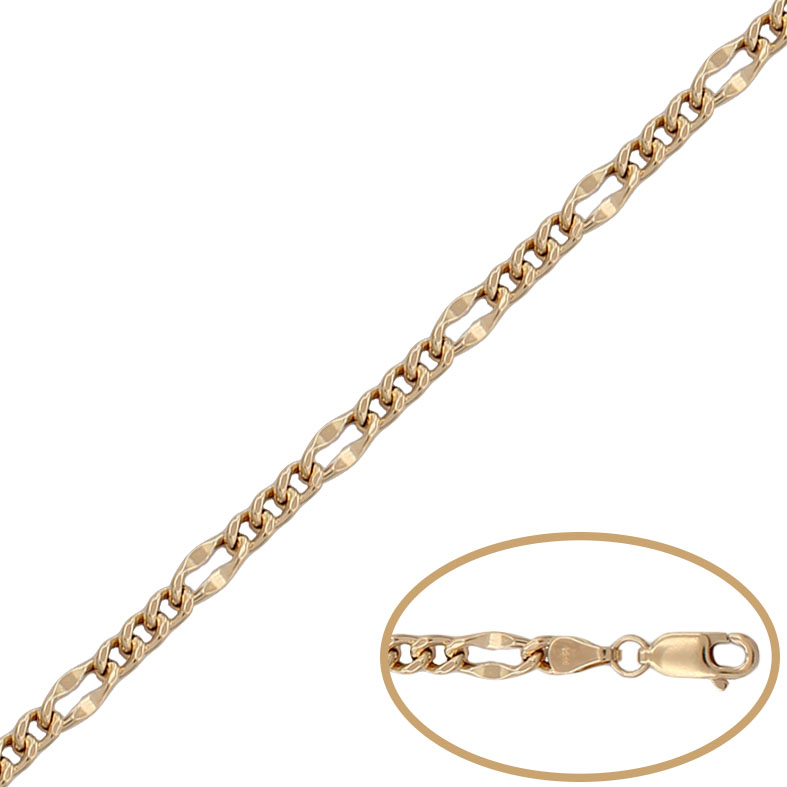 PULSERA HUECA ORO 18KL 3x1 - 4MM