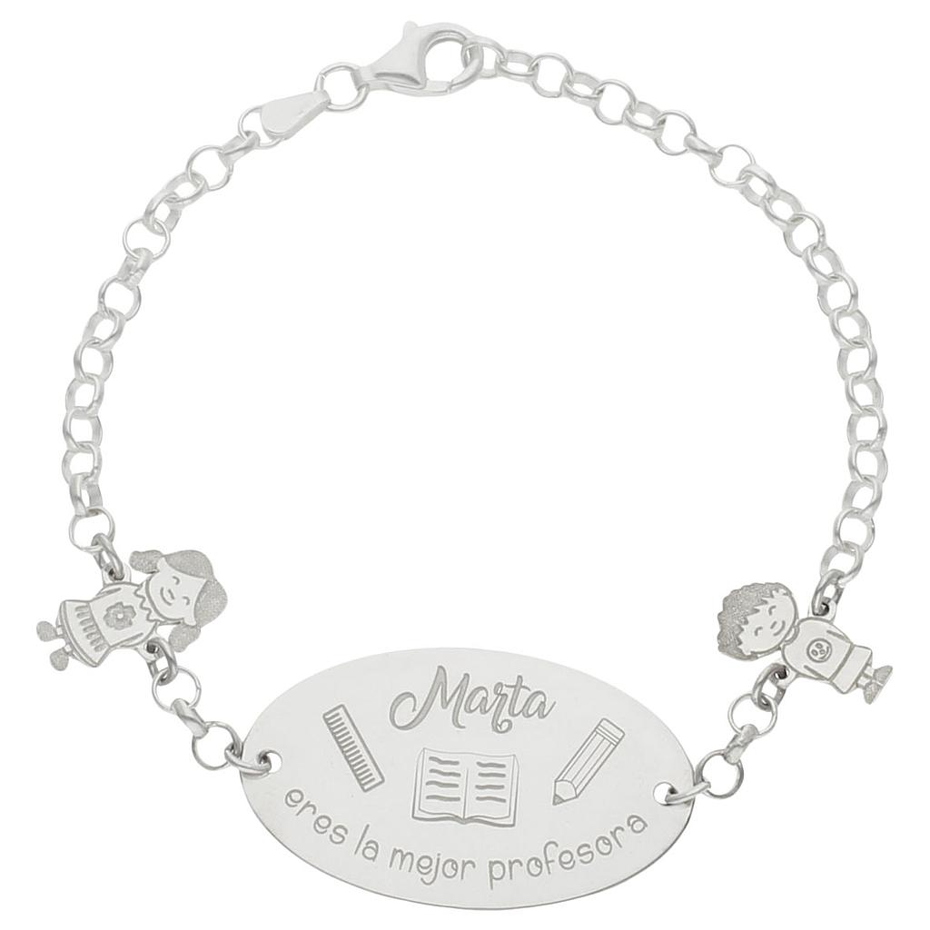 PULSERA MEJOR PROFE PLATA 925MM