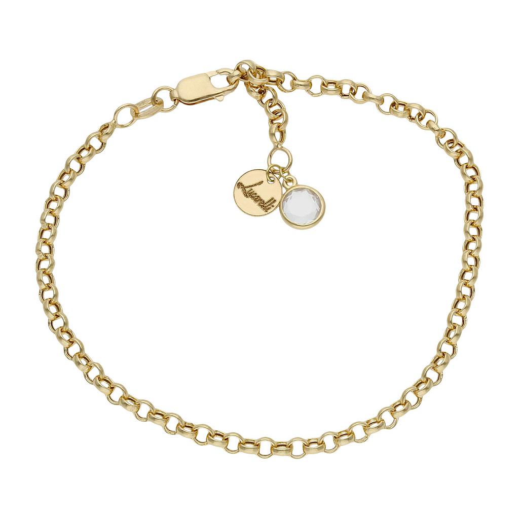 PULSERA MI HISTORIA 3MM ORO 18KL - CIRCONITA