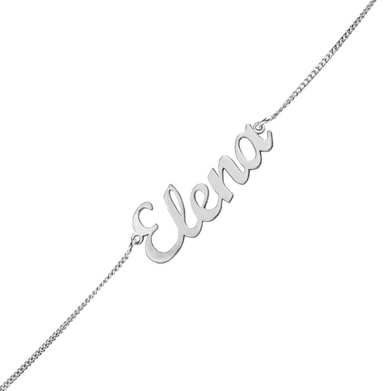 PULSERA NOMBRE PEQUEÑO PLATA 925MM
