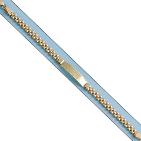 PULSERA ORO18KL PANTER PLACA
