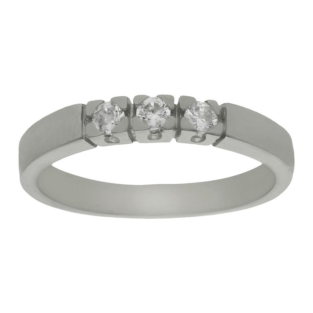 SORTIJA ORO BLANCO 18KL CIRCONITAS