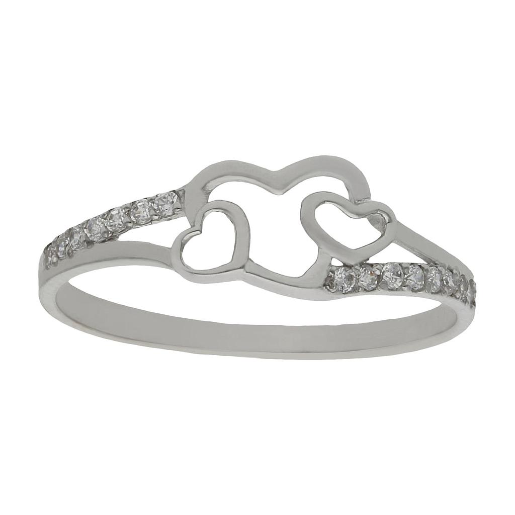 SORTIJA ORO BLANCO 18KL CIRCONITAS