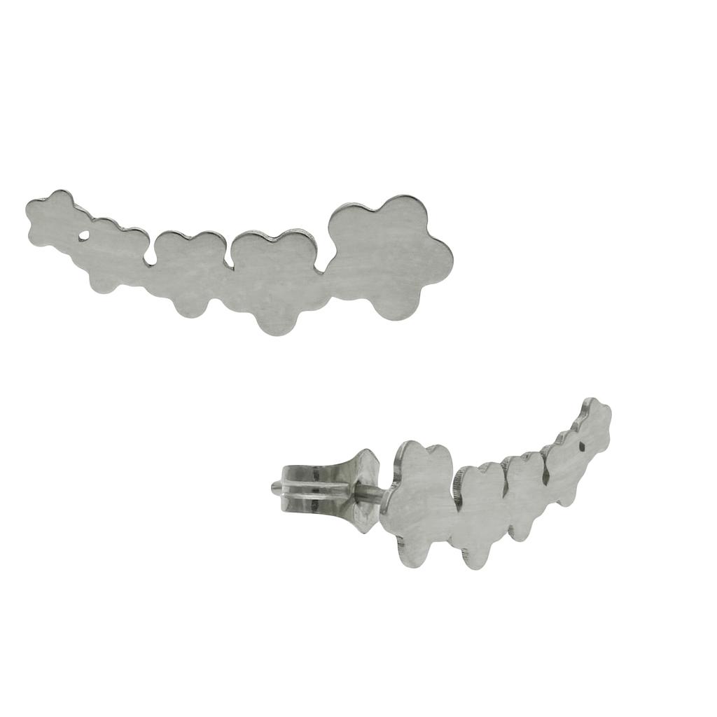 TREPADORES FLORES PLATA 925MM